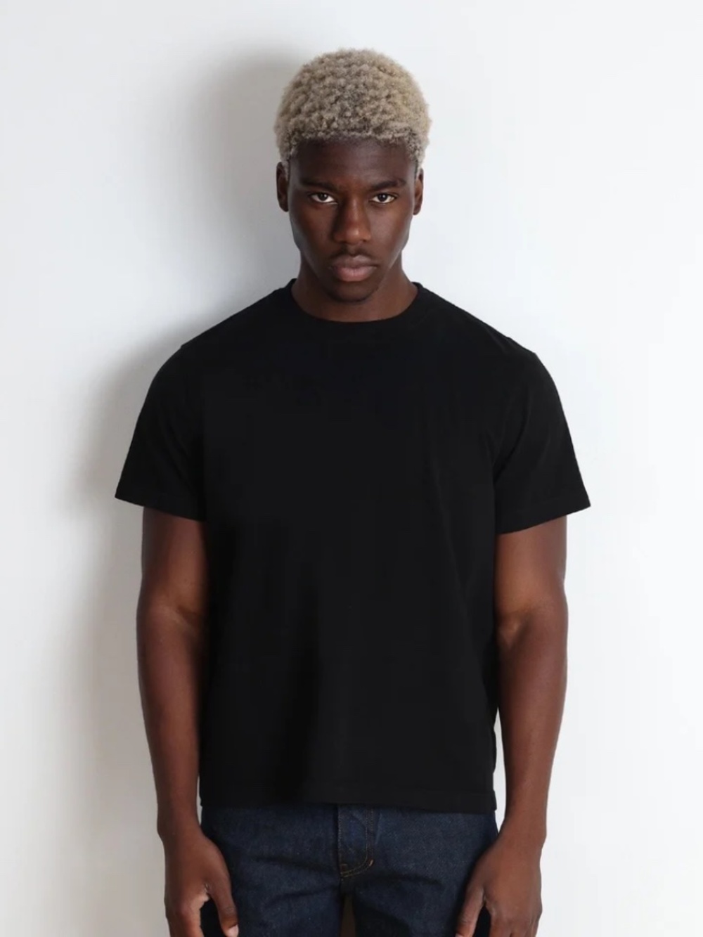 Pool House New York Silverlake Crop Tee Boxy Relaxed Fit Classic Black Mens XL